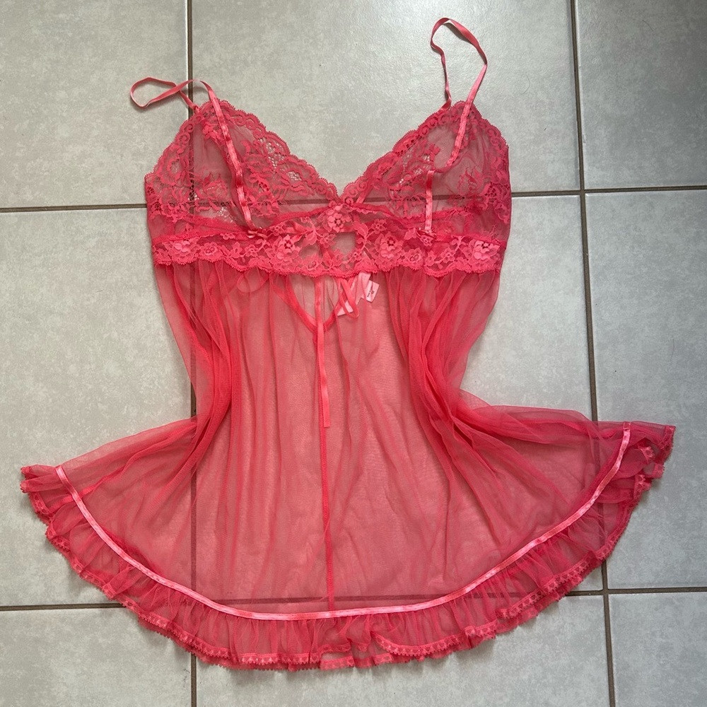 Victoria’s Secret Pink Lace Babydoll Lingerie